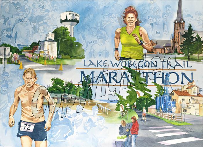 Lake Wobegon Trail Marathon color print